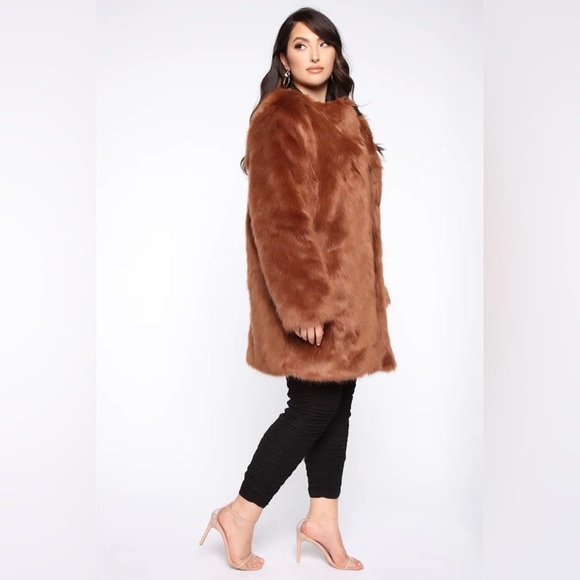 Franchesca Fur Jacket - Brown - Picture 10 of 12
